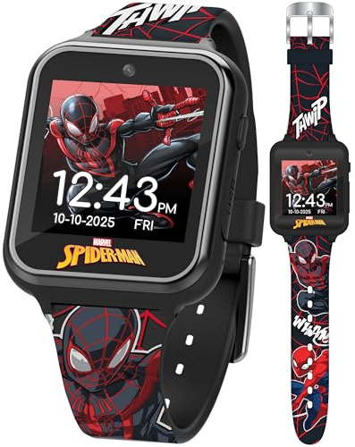 Accutime Sonic The Hedgehog Kids Smart Watch for Boys & Girls, Black, 41 mm, Modern