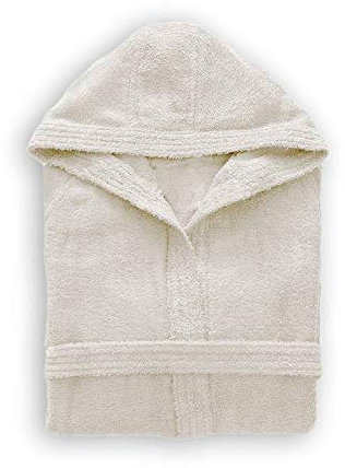 Dolphin Accappatoio Uomo/Donna con Cappuccio Spugna 340gr Cotone MOD. Active (Bianco, XXL)