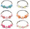 IOPJLK 6 Stück Blumenkranz Stirnband, Haare Kinder, Gänseblümchen Haarband, Corolla Stirnband, Hochzeit Blumenkranz, Set für Festival Party Strand