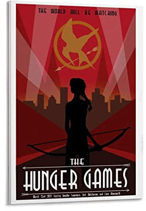 Enartly Poster Kunstdrucke Film-Vintage-Poster Die Tribute von Panem, modernes Familien-Schlafzimmer-Dekor-Poster 60x90cm Kein Rahmen