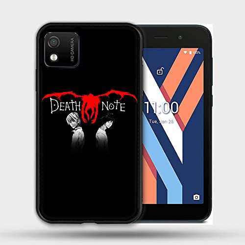 Cokitec Schutzhülle für Wiko Y52 Manga Death Note, Schwarz