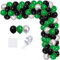 Grün Schwarz Silber Ballon Girlande Bogen Kit, 117PCS Grün Schwarz Metallic Silber Ballons Video Gaming Party Ballon für World Fußball Ball Geburtstag Graduierung Neujahr Party Dekorationen