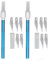 2Kits Lederschnitzset, Lederhandwerksschneider, Bastelmesser-Set, Metallschneider, Stift mit Schnitzklingen, Ledergravur-Schneidwerkzeuge