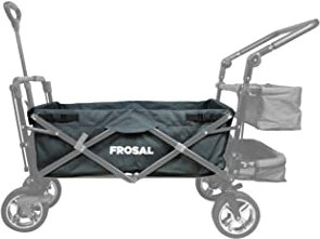 Stoff-Bezug FROSAL Bollerwagen Leo in grau