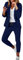 Hosenanzug Damen Gutschein Elegant Business Anzug Set Hosenanzug Blazer Hose 2-teilig Anzug Karo Einfarbig Zweiteiler Sale Angebote Slim fit Festlich Sportlich Hosenanzug Streetwear Partykleidung
