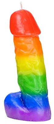 SyangKaitian Kerze Simulion Kerze Azusumi,Simulation Penis Kerze Lustige Bunte Kerze Weihnachten Geburtstag 20 * 10 * 7