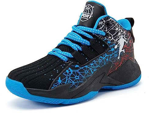 CZHIHANEG Basketballschuhe für Kinder - Anti-Kollision - Blue - 38 EU - Unisex - Lässig - Sport - Basketball