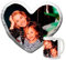Deliex delicias de Extremadura. Taza y cojín Personalizados con Foto y/o Texto. Regalos con Foto. Varios tamaños. Regalos Originales para Hombres y Mujeres. (Cojín corazón 33x33 cms)