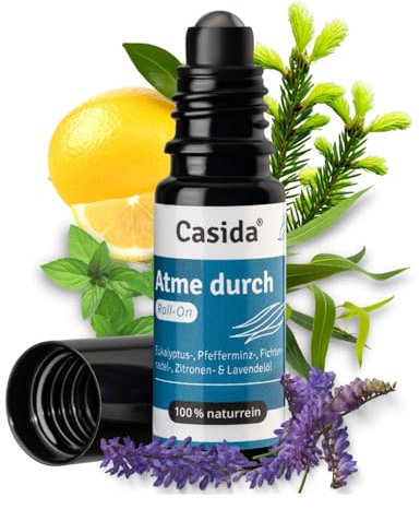 Casida® Duft Roll-on - Duftöl, Aromaöl, Ätherisches Öl für die Aromapflege unterwegs - aus der Apotheke - 10 ml (Atme durch)