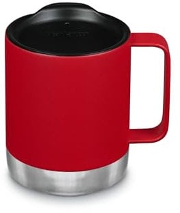 Klean Kanteen Camp Mug - Vacuum-Insulated Coffee Mug Made from Stainless Steel - 12 oz, Red