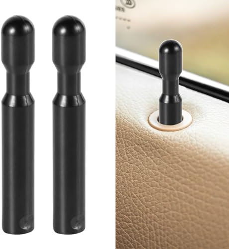 2pcs Car Door Lock Knobs, Auto Inner Door Lock Pull Pin Cap Compatible with F-150, OEM Number FODZ-5421850-A, F150 Accessories Car Replacement Accessories for Most Cars
