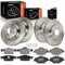 Frankberg 4x Bremsscheiben + 8x Bremsbeläge Mit bremsenschmiermittel Vorderachse Hinterachse Kompatibel mit E-Klasse W211 E200-E320 2.2L-3.2L 2002-2008 Replace# 0004230230 2114210712