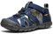KEEN Seacamp 2 CNX Closed Toe Sandals, Naval Academy/Drizzle, 3 US Unisex Big Kid
