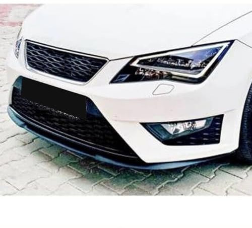 Für Seat Leon Mk3 Cupra Frontstoßstange Spoiler Lip Body Kit Schwarz (3 Stück)