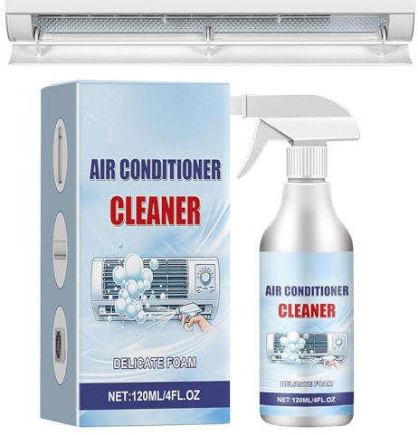 Air Conditioner Cleaner Spray,120ml Ac Coil Cleaner Foaming - Ac Coil Cleaner Foaming, Air Conditioner Coil Cleaner Spray for Dust Dirt