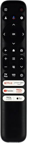 (Upgrade) Besia RC813 Replacement Remote for All TCL Android/Google TVs, Compatible with Q/S/FHD/UHD/QLED Series Without Voice Command