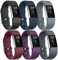 Amzpas 6 Pièces Sport Bracelet Compatible avec Fitbit Charge 2 Femmes Hommes, Colorée Silicone Souple Bracelet pour Fitbit Charge 2
