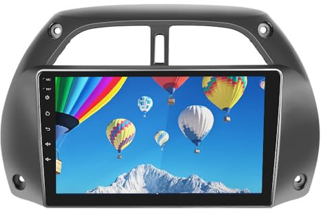 2G+64G Android Autoradio für Toyota RAV4 2001-2006 9 Zoll Touchscreen Autoradio mit Wireless Carplay Android Auto Navi GPS Mirror Link Bluetooth FM/RDS Radio WiFi USB+ Lenkradsteuerung Rückfahrkamera
