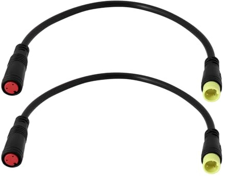 EMSea 1x/2x M8 Electric Bike Extension Cable Brake 3Pin Male to 2Pin Female Waterproof Plug Converter Suitable for Ebike Brake, 16cm