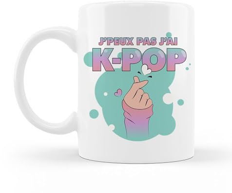 Encre et créations Mug Céramique - J'peux pas j'ai k-pop