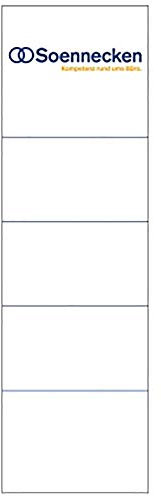 Soennecken Einsteckrückenschild 3349 57x190mm weiß 10 St./Pack.