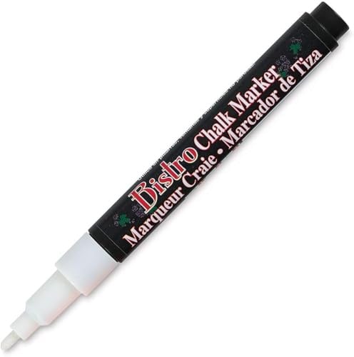 Uchida 480-C-0 Broad Point Tip Bistro Window Chalk Marker, White, 1 Count (Pack of 1)
