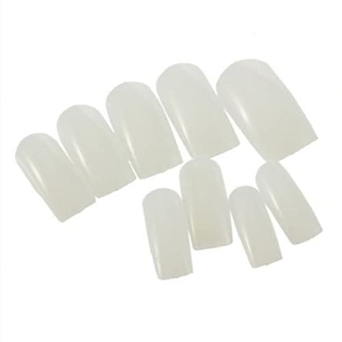 BOO6-500 Natural/Off White False Fake Full Nails