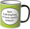 WANDKINGS® Tasse, Spruch: Mein Elan-Empfang ist Heute ziemlich schlecht - SCHWARZ