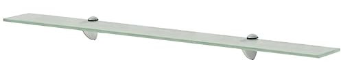 vidaXL Wand Regal Glasregal Glasboden Glasablage Badregal Mattiert 90x20 cm 8 mm
