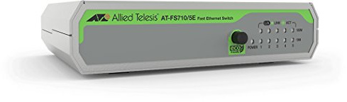 Allied Telesis AT-FS710/5E-60 Switch Layer 2 Fast Ethernet Unmanaged - 5 x 10/100TX - External PSU