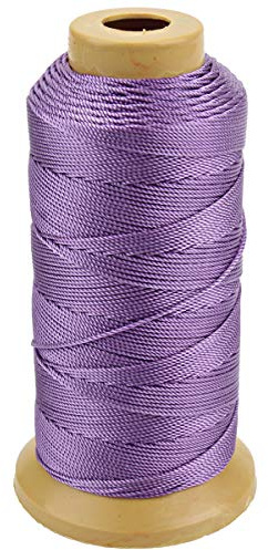 McFanBe 656 Feet Twisted Nylon Line Twine String Cord for Gardening Marking DIY Projects Crafting Masonry (1mm-656 feet, Purple)