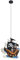 EGLO SAN CARLO Hängeleuchte für Kinder, Kinderlampe mit Piraten Motiv, Deko für Jungen und Mädchen, Pendelleuchte für Kinderzimmer Bunt, Piratenschiff Lampe, Stahl, 28 W, weiss