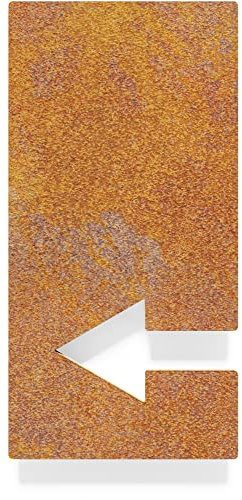 Vintage Pfeil-Schild für Hinweis- & WC-Schilder - selbstklebend - Richtung links - Retro Design P-03-R