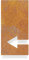 Vintage Pfeil-Schild für Hinweis- & WC-Schilder - selbstklebend - Richtung links - Retro Design P-03-R