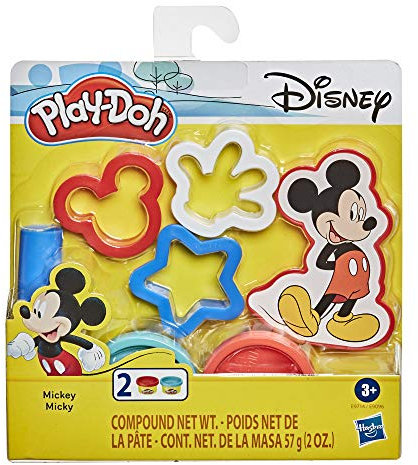 Play-Doh Disney Mickey Mouse 5-Piece Toolset for Kids 3 Years and Up with 2 Non-Toxic Colors