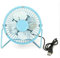 ELAELA Ventilador de Mesa USB - Mini Ventilador silencioso y Regulable - Ventilador portátil para el Calor en la Oficina o en casa.