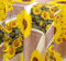 PVC Tischdecke Sunny 2 Wachstuch • Breite & Länge wählbar • abwaschbare Tischdecke • Sonnenblume gelb braun, Größe:90 x 90 cm
