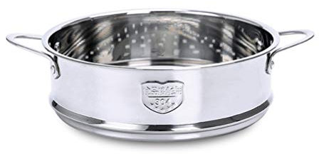 Cabilock Cesta Olla 22 Cm Vaporera para Alimentos con Asa Vapor Asiático Accesorios De Olla De Vapor De Metal De Pan con Mango Capa De Vapor Xiao Long Bao Bebé Harina De Maíz