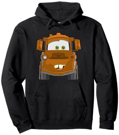 Disney Pixar Cars Mater Big Truck Face Felpa con Cappuccio