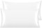 NTBAY Silk Satin Pillowcases - Satin Pillowcase for Hair and Skin, Pillow Cases 2 Pack with Envelope Closure, 50x90 cm, White