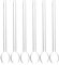 Angoily Cuillere a Cafe, Cuillere a Dessert, CuillèRe Longue En Verre Transparent Set De 6 CuillèRes À Café IdéAles Pour MéLanger Des Boissons Chaudes Et Desserts, Plastique 14.20 Cm