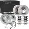 RIDEX 3405B1742 Bremsenset Vorne & Hinten Belüftet 300,0mm - Bremsen Set mit Bremsscheiben und Bremsbeläge Satz