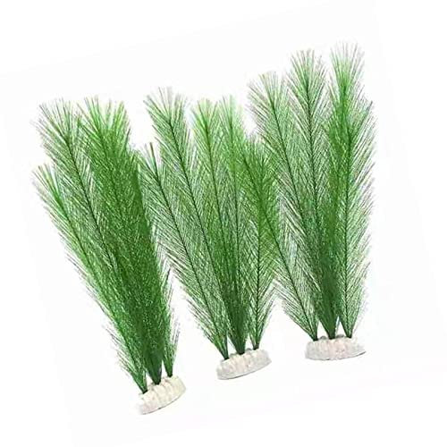 MYSUNBAR Décoration d'aquarium - Plantes artificielles - En soie - Non toxique et sans danger pour tous les poissons