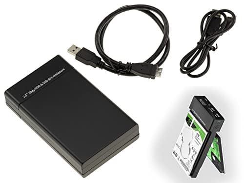 KALEA-INFORMATIQUE Caja con bahía USB 3.0 para 2 Discos Duros SATA 2.5, con Materiel Raid 0 1 0+1 y Enlace USB3 5G.
