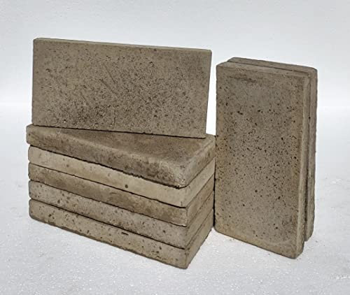Fire Brick x 6 High Temperature Ceramic 4.5 x 9 x 1 inch