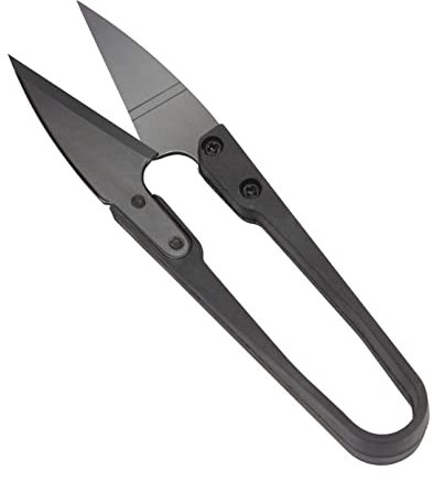 Beayuer Sewing Scissors Yarn Thread Cutter 4.1inch Mini Small Snips Trimming Nipper Made of High-Carbon Steel Thread DIY Supplies for Stitch Embroidery, Knitting, Crafts (1, Black)