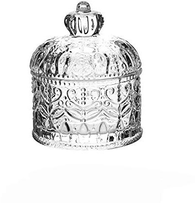 Bol à Sucre Sucrier en Verre avec Couvercle Pot de Stockage de Café Antipoussière Sucrier Rétro for Envoyer des Cadeaux d'Anniversaire à des Amis Bols de Stockage de Sucre Préférés Bocaux à épices