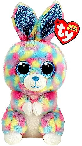Ty Beanie Boo's Plüschtier Hops Der Hase 15 cm -TY36568, TY36568, Mehrfarbig, Small
