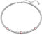 Swarovski Tennis Deluxe Halskette, Rund, Weiss, Goldlegierungsschicht