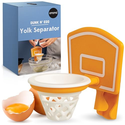 Dunk N' Egg Yolk Separator von OTOTO, Eiertrenner, lustig, einzigartige Küchenhelfer, coole Küchenhelfer, Basketball-Geschenke, lustige Geschenke, Küchenzubehör, einzigartige Kochgeschenke,